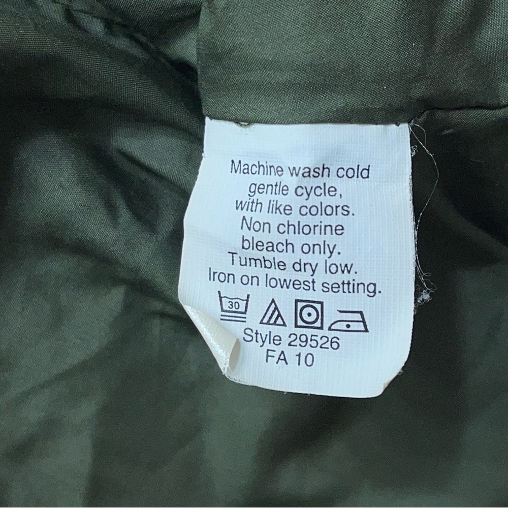 J. Crew Down Puffer Vest Womens Size XS Olive Green Full Zip Casual Preppy - Picture 9 of 13